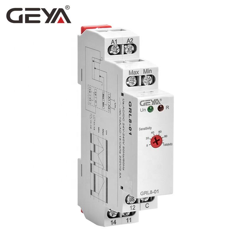 GEYA GRL8 DIN Rail SPDT Liquid Level Control Switch Water Level Float Switch Electronic Control Relay