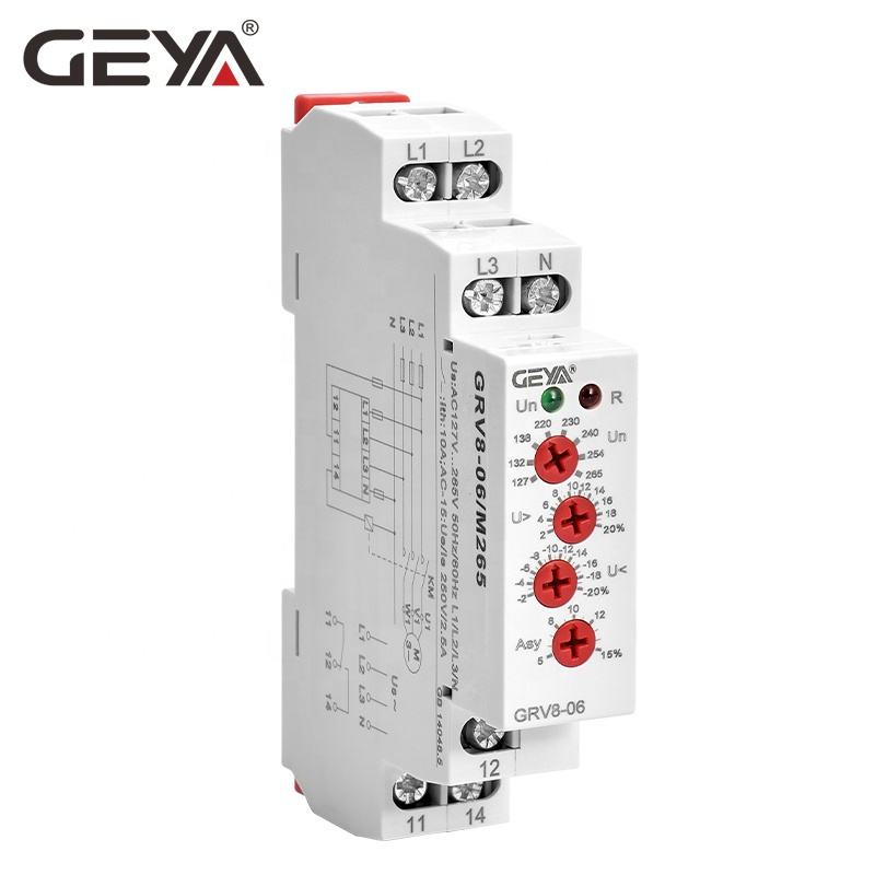 GEYA GRV8-06 Overvoltage Undervoltage Relay Phase Sequence Asymmetry Control Relay