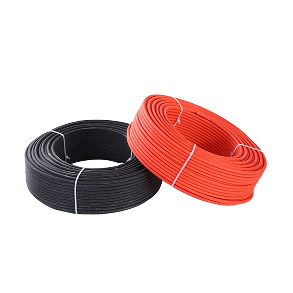 GEYA TUV 2PfG 1169 1X4.0mm2 Red/black 100m/roll Red/black Rubber Solar Cable 4mm2 XLPO Insulated Photovoltai DC Solar Wire Roll