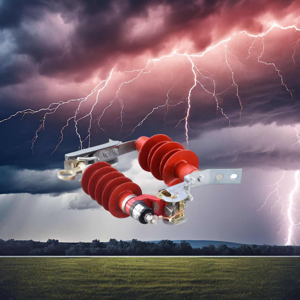 10kV Outdoor Power System Surge Arrester Detachable Lightning Protection Polymer Housing Zinc Oxide Earthing